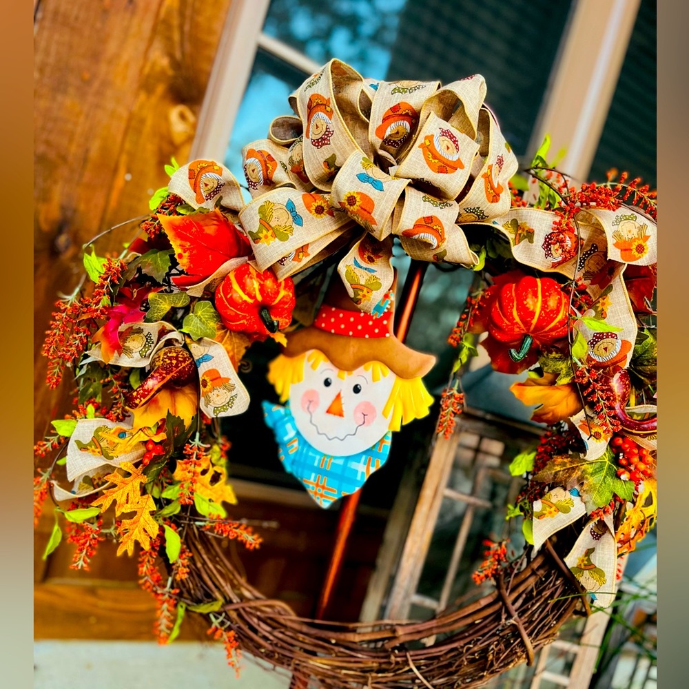 Custom made fall wreath